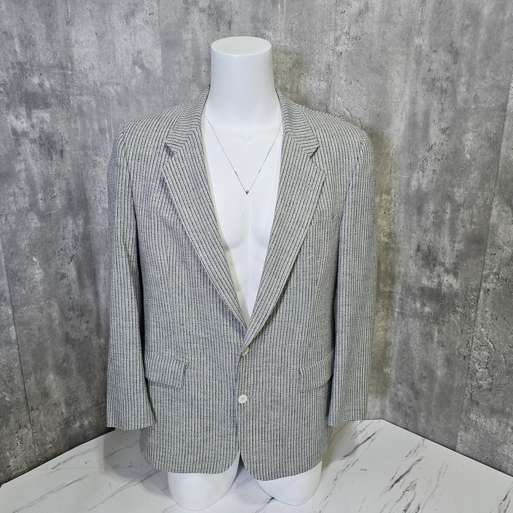 Vintage Christian Dior Mens 42 Striped Blazer Career Business Casual‎